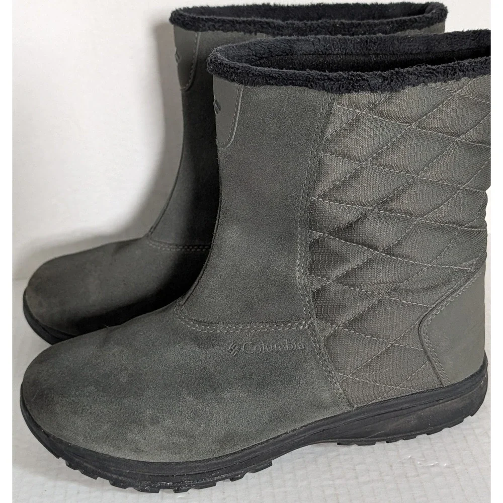 Columbia Ice Maiden Slip III Women's Size 8 Gray Waterproof Winter Boots
